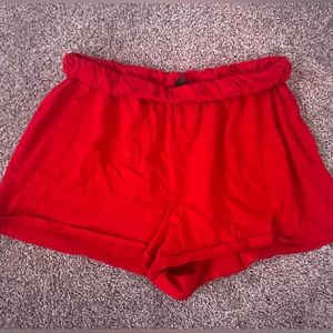 Target- high waisted Red Booty Shorts